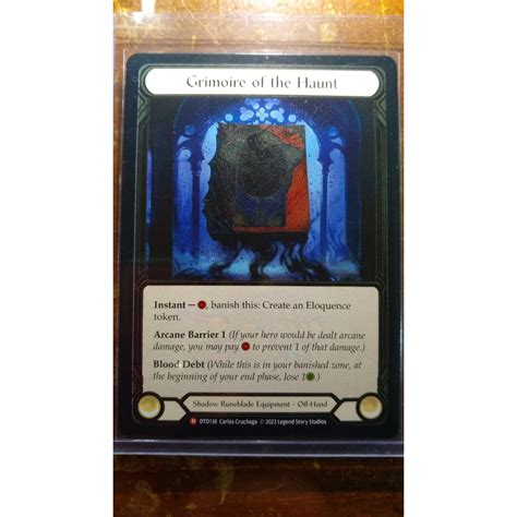 FAB Grimoire of the Haunt Cold Foil Majestic Runeblade Equipment Dusk ...