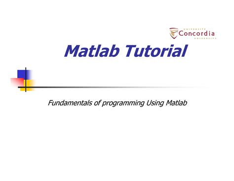 Matlab Tutorial 的图像结果