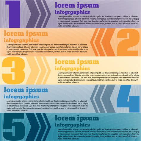 Modern infographics element number template. Business infographics ...