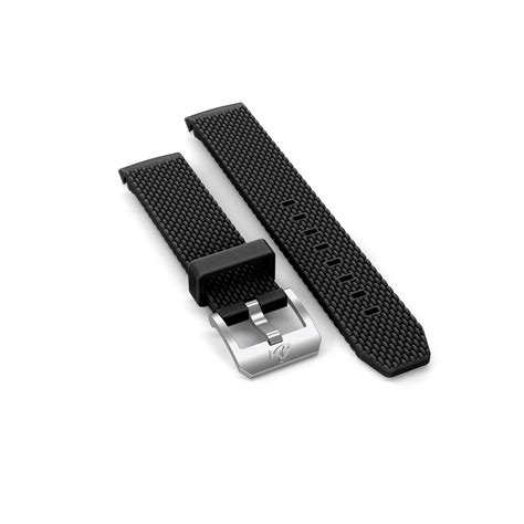 SUB 200 Rubber strap with buckle, Black