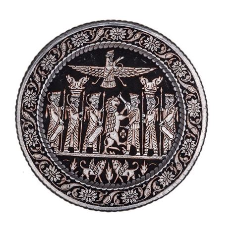 Iranian Ghalamzani Tray | Persian Handicraft Engraving Art