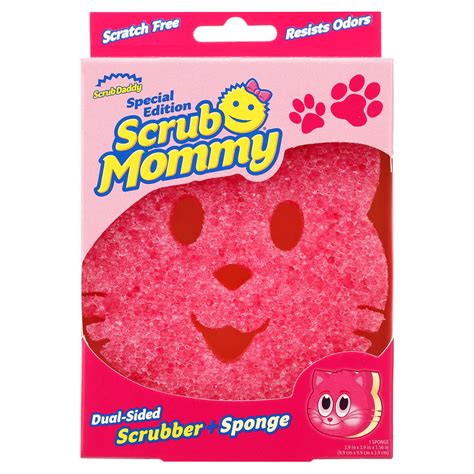 Scrub Daddy Dual-Sided Scrubber - Scrub Mommy Pets Cat, Scratch-Free ...