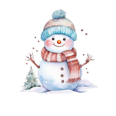 Snow Man Clipart