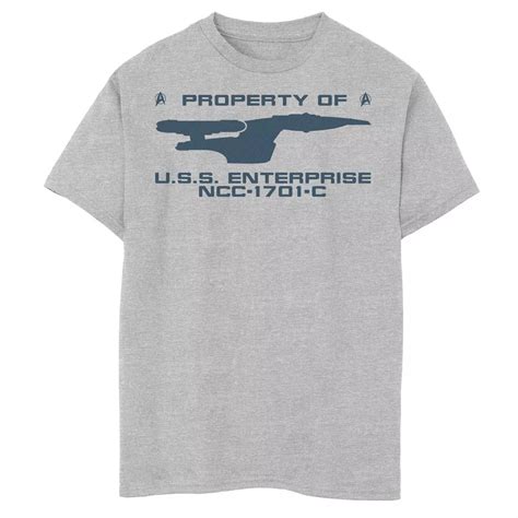 Boys 6-20 Star Trek The Next Generation U.S.S Enterprise Property Text ...