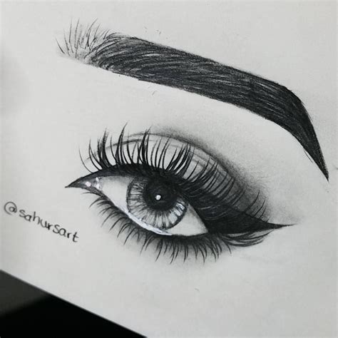 eye drawing female