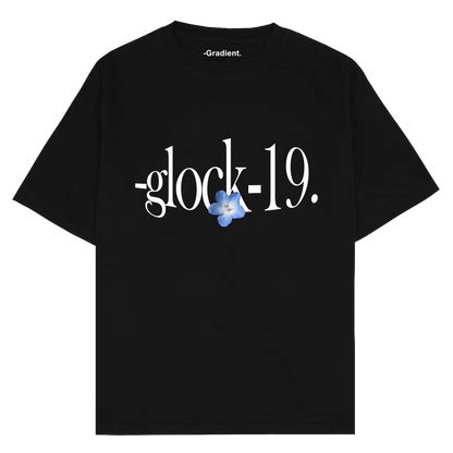 Glock-19 -Gradient. - Oversized T-Shirt