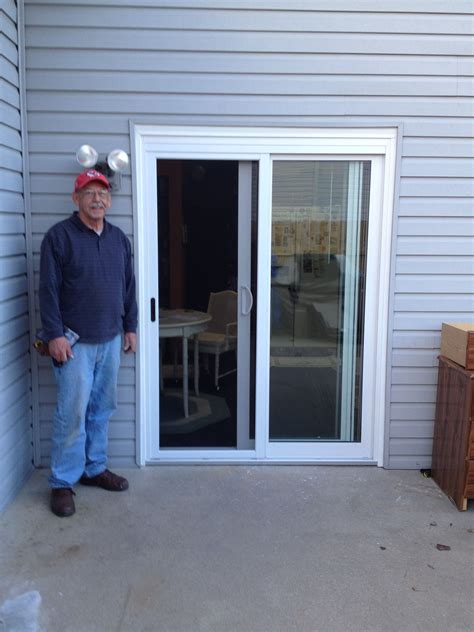 New Prestige white vinyl sliding patio door from Provia Products ...