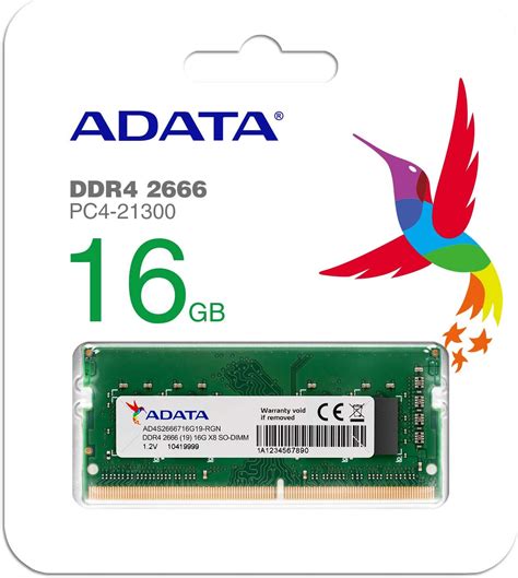 Amazon.in: Buy A-DATA Premier 16GB DDR4 2666MHz AD4S2666716G19-RGN 260 ...