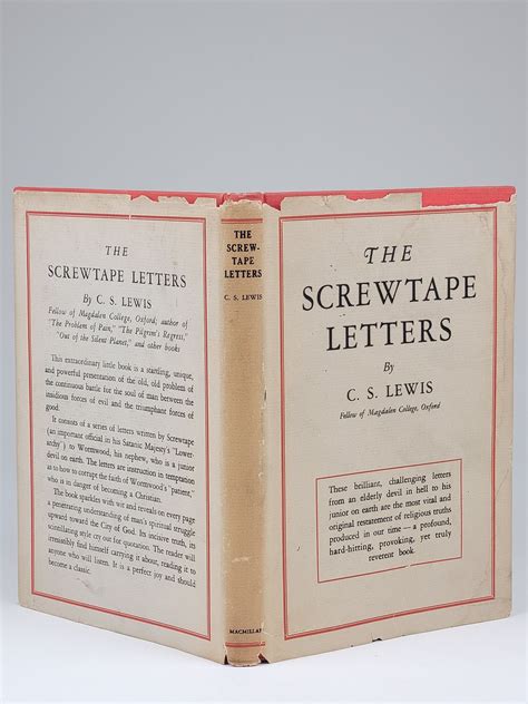 The Screwtape Letters | Lewis, live, taples | Early printing