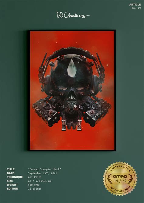 GTFO - Collectable art print-"Convex Scorpion Mark", No 19 out of 25 ...