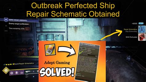 Destiny 2 Outbreak Prime – Ship Repair Schematic Obtained (Single Run ...