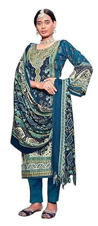 Buy RIWAAYAT TRENDS Women's Unstitched Pakistani Printed Pashmina ...