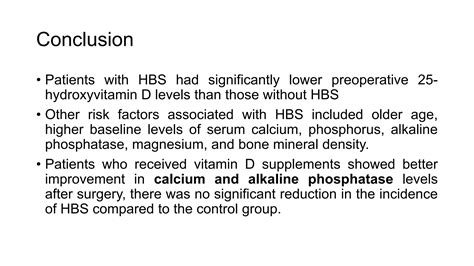 Role of vitamin D supplements in prevention of hungry bone syndrome for primary ...