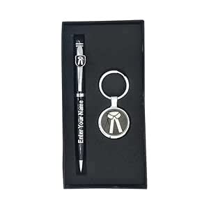 AbbZone Personalized Metal Pen & Keychain With Name Engraved ...