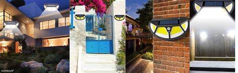 Homehop Solar Lights Outdoor Waterproof, 122 COB LED with Motion Sensor ...