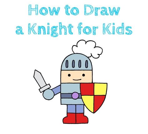 How to Draw a Knight for Kids - How to Draw Easy