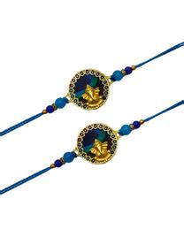 Rakhi Set Of 2 Ganesh Rakhi For Raksha Bandhan Online | DDR – Digital ...