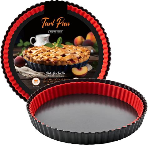 Amazon.com: Maywe Tanso Tart Pan with Removable Bottom,9 Inch Tart and ...