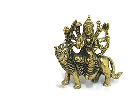 The Krishna Poojan Vatika Brass Metal Shri Durga Maa Murti | Desertcart ...