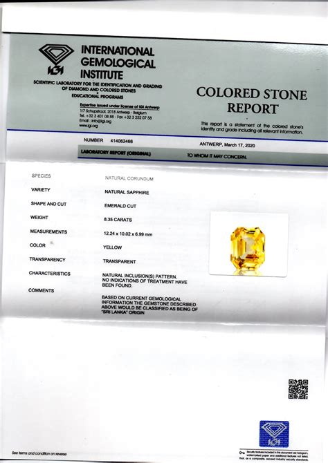 Buy 8.35 Ct IGI Certified Natural Ceylon Yellow Sapphire Pukhraj AAA ...