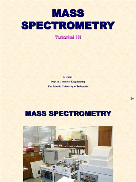 Image result for Mass Spectrometry Tutorial