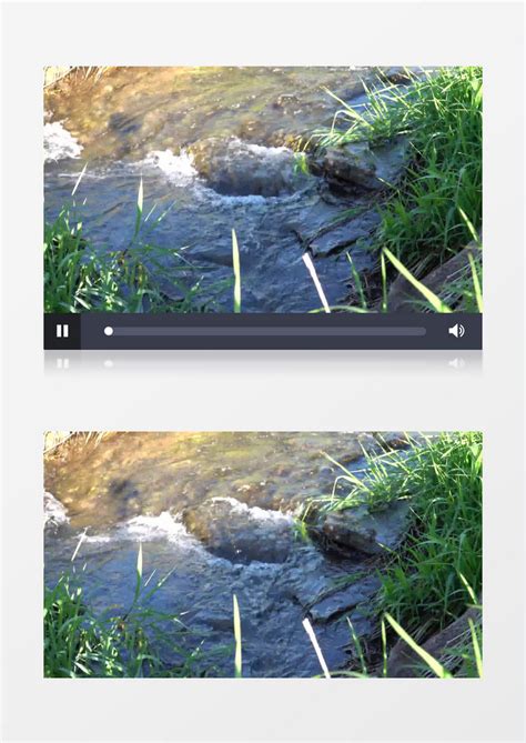郊外的溪水在潺潺流淌实拍视频素材模板下载_溪水_图客巴巴