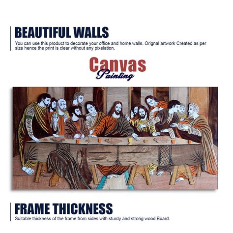 The Last Supper of Christ in Church Canvas Wall Painting – Shital ...