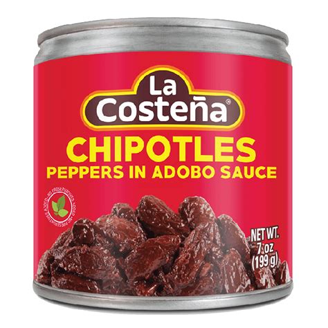 La Costena Mexican Chilies, Chipotle Peppers in Adobo Sauce, 7 oz Can ...