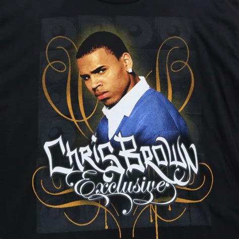 Vintage Chris Brown Exclusive Shirt Size L M Black Tee Tour R&B | eBay