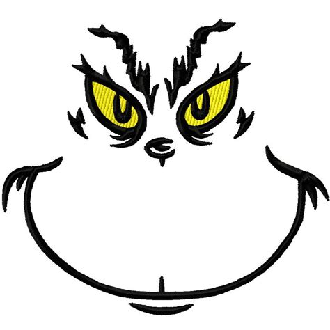 Drawing of Grinch Face free image download