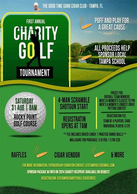GTG Tampa Charity Golf Tournament, Rocky Point Golf Course, Tampa, 31 ...