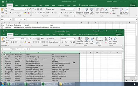 Merging Two Spreadsheets Excel with a Common Column 的图像结果