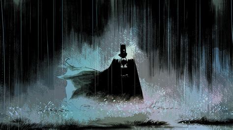 Batman in the Shadows: HD Comic Wallpaper