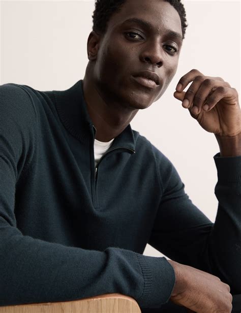 Men’s Merino Wool Jumpers at M&S