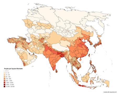 Population Map Asia