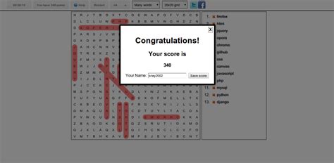 Word Search Game in Java Code 的图像结果