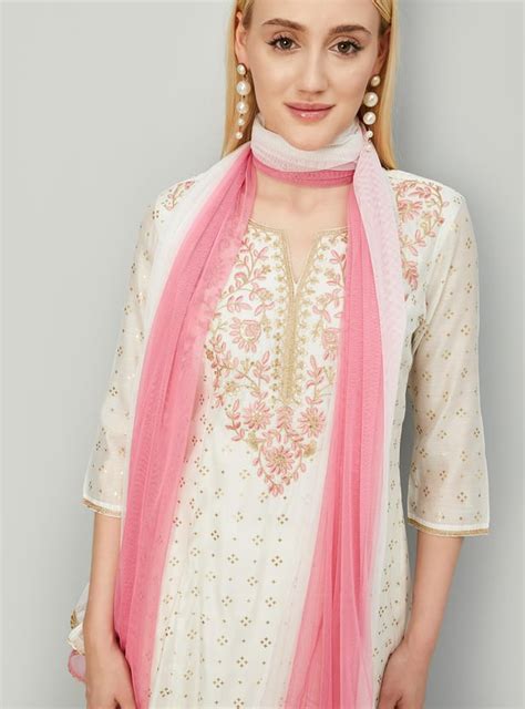 Buy Women Embroidered A-line Kurta Set with Dupatta Online at just Rs ...