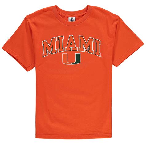 Miami Hurricanes Youth Arched University T-Shirt - Orange