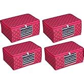 Perpetual Saree Organizer For Wardrobe - Foldable Saree Covers With Zip ...