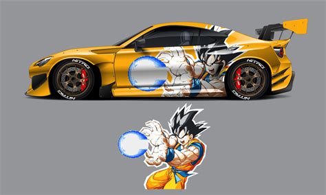 Goku New Design, Anime, Car Livery, Cast Vinyl Wrap, Universal Size ...