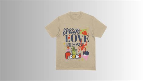 SPREAD LOVE NOT HATE - Regular fit T-shirt (Brown) – The Drip Walk