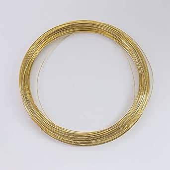 DIPISO Metal Wire, Bare Copper Wire Brass Copper Bus Bar Wire, Round ...