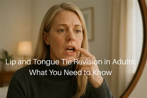 Lip and Tongue Tie Revision in Adults: What You Need to Know - Lynn's Tied Together Hub