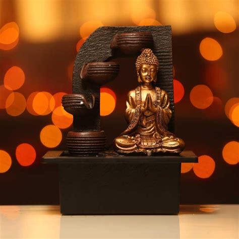 Buy Captivating Lord Buddha Indoor Water Fountain with Four Ancient ...