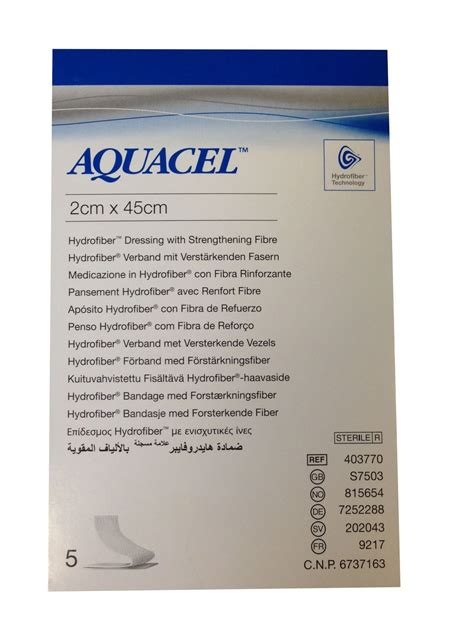 Buy Aquacel Hydrofiber Wound Dressing Strengthening Fibre 2cm x 45cm ...