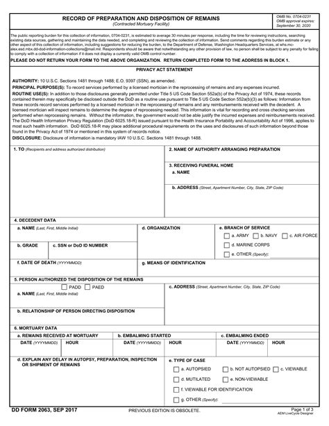 Dd Form 2063 ≡ Fill Out Printable PDF Forms Online