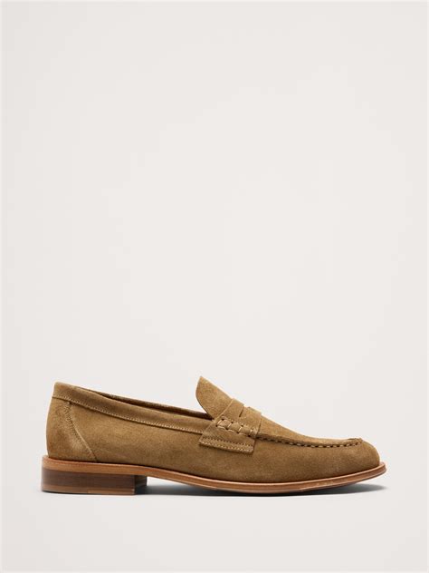 Suede Penny Loafer | Banana Republic