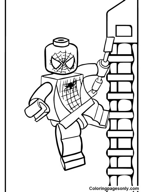 Lego Spiderman Coloring Pages - Coloring Pages For Kids And Adults