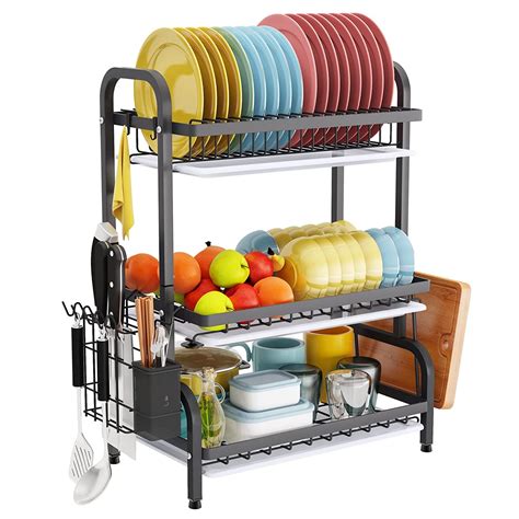Arcanine 3-Tier Dish Drainer Dish Drainer/Dish Drainer for Kitchen ...