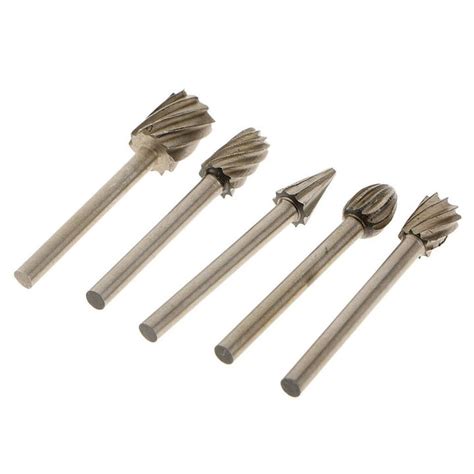 10 Pieces Diamond Burr Bits Drill Kit for Engraving Carving Rotary Tool ...